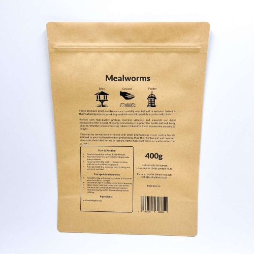 BeakyBites Dried Mealworms for Birds - 400g Bag